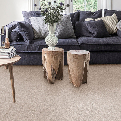 Invictus Aurelius luxury deep pile carpet in Mirage – stain-resistant, fade-resistant, and ultra-soft.