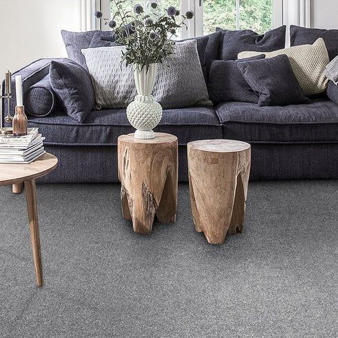 Invictus Aurelius luxury deep pile carpet in Appleton Grey – stain-resistant, fade-resistant, and ultra-soft.