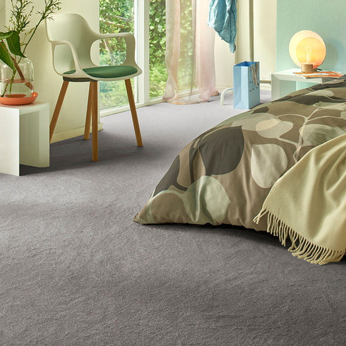 Sedna® Kai carpet in a refined stone grey, offering a versatile and elegant neutral tone for any interior space.