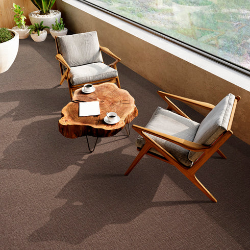 A beautifully designed SmartStrand carpet from Lano’s Loft Life Sweet collection in Coffee. Ultra-soft, stain-resistant, and eco-friendly, perfect for modern interiors.
