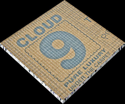 Cloud 9 Cirrus Underlay – A premium 9mm carpet underlay by Ball & Young, offering superior comfort, durability, and excellent thermal and sound insulation. Designed for both residential and commercial use, providing a plush feel underfoot while enhancing carpet longevity.